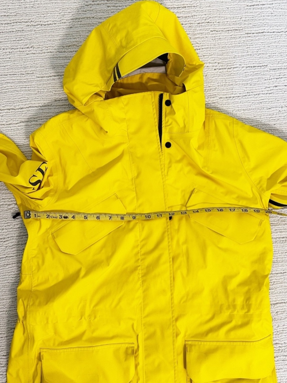 CANADA GOOSE Seaboard Women's M Overboard Yellow Rain Jacket Style 5607L Luxury - Picture 12 of 16